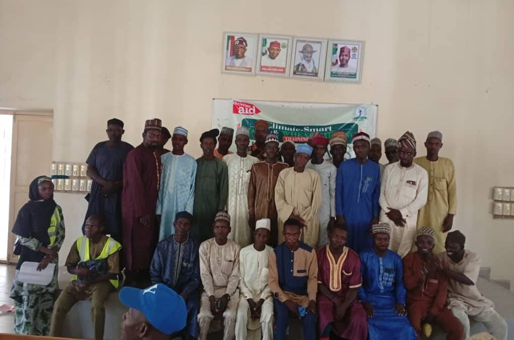 Continuing our series of climate-smart agriculture training sessions and  equipping young farmers in Kaura, Bunkure